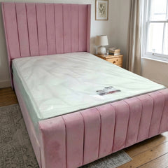 Panel wingback beds