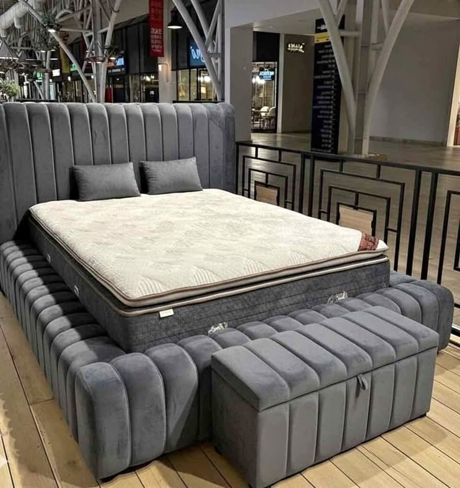 Luxury Ambassador Bed – Custom High Headboard ~ Multiple Colours & Fabrics