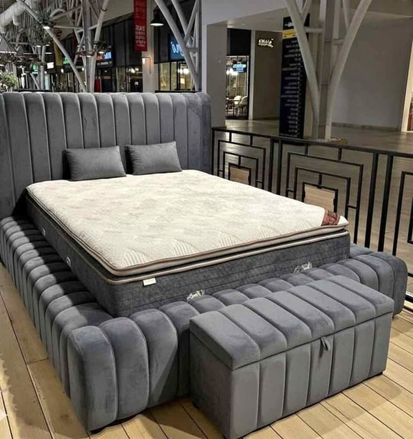 Luxury Ambassador Bed – Custom High Headboard ~ Multiple Colours & Fabrics