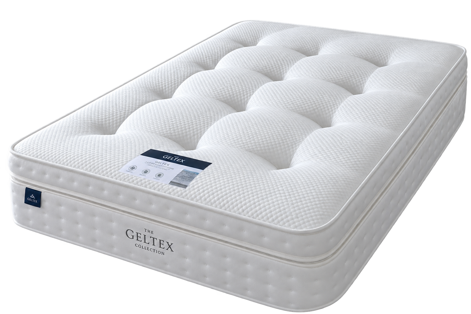 1000 Sprung Pillow Top Mattress With Bed