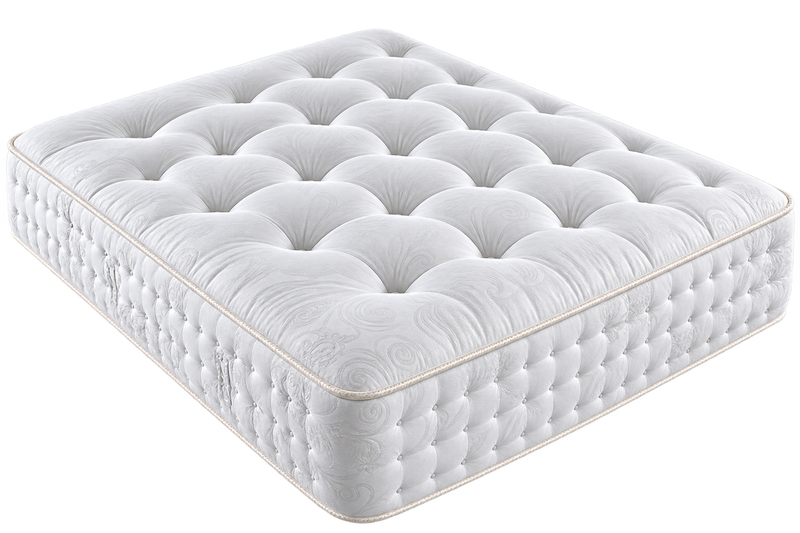 2000 Sprung Pillow Top Mattress With Bed