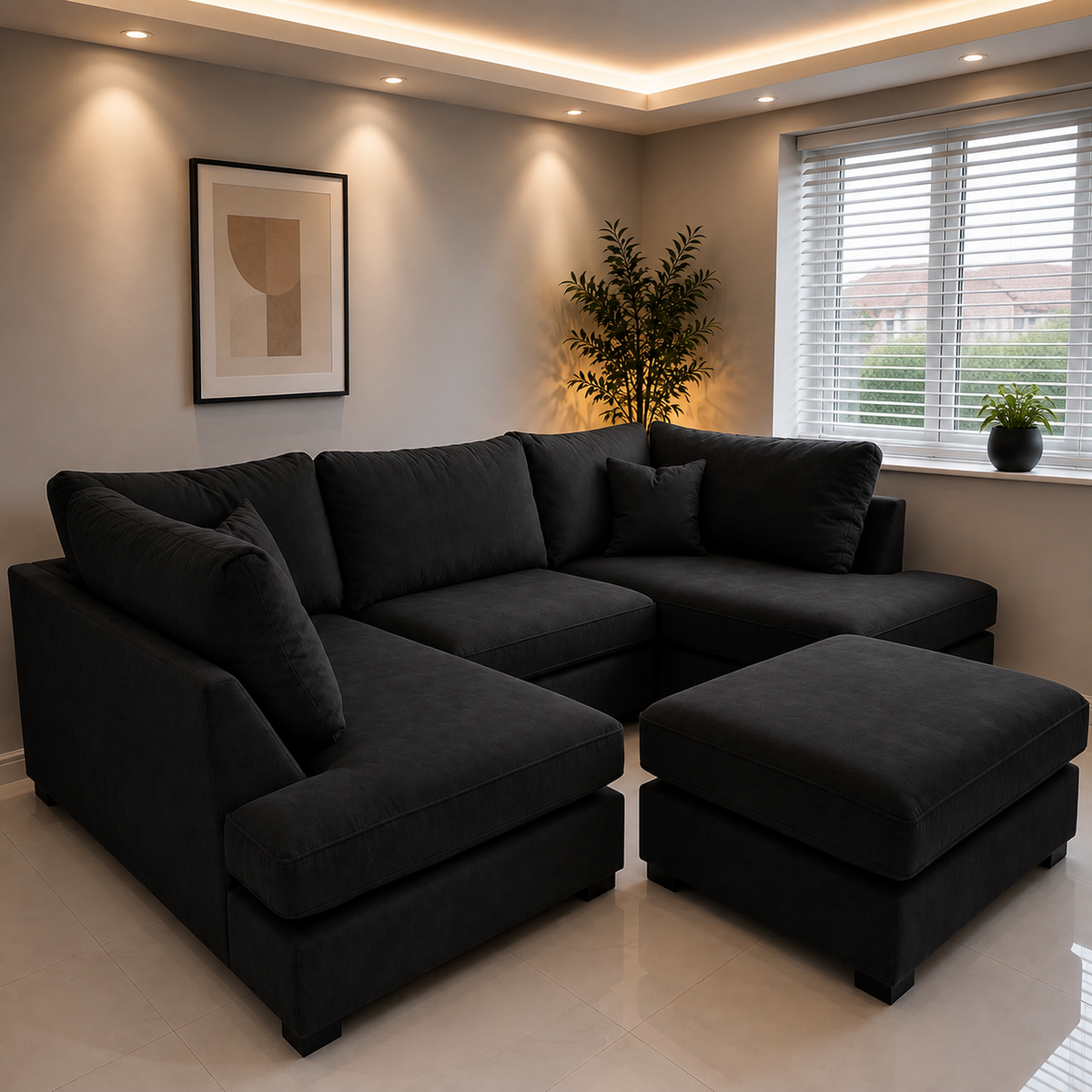 Mini U Shape Sofa – Compact Style & Spacious Comfort