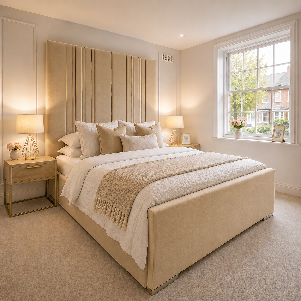 High Headboard Beds - Multi Design Headboards With High Headboard Up to 90"