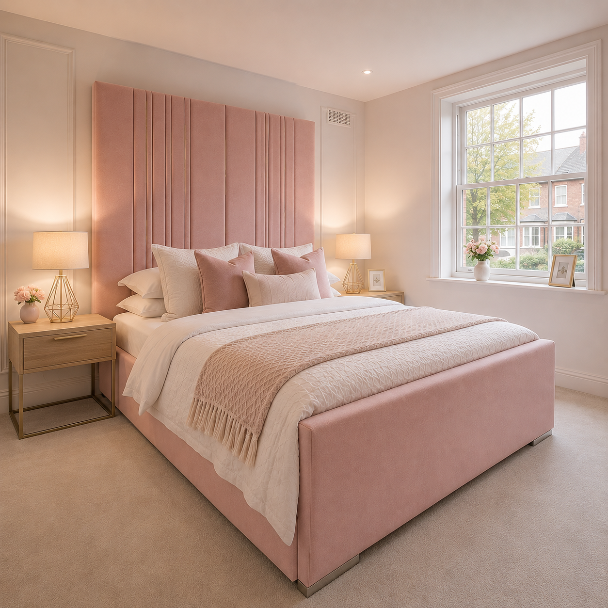 High Headboard Beds - Multi Design Headboards With High Headboard Up to 90"