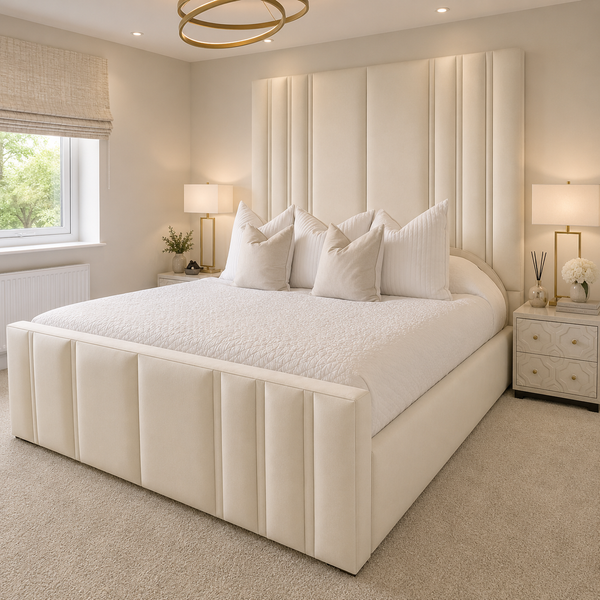 Elegant High Headboard Bed