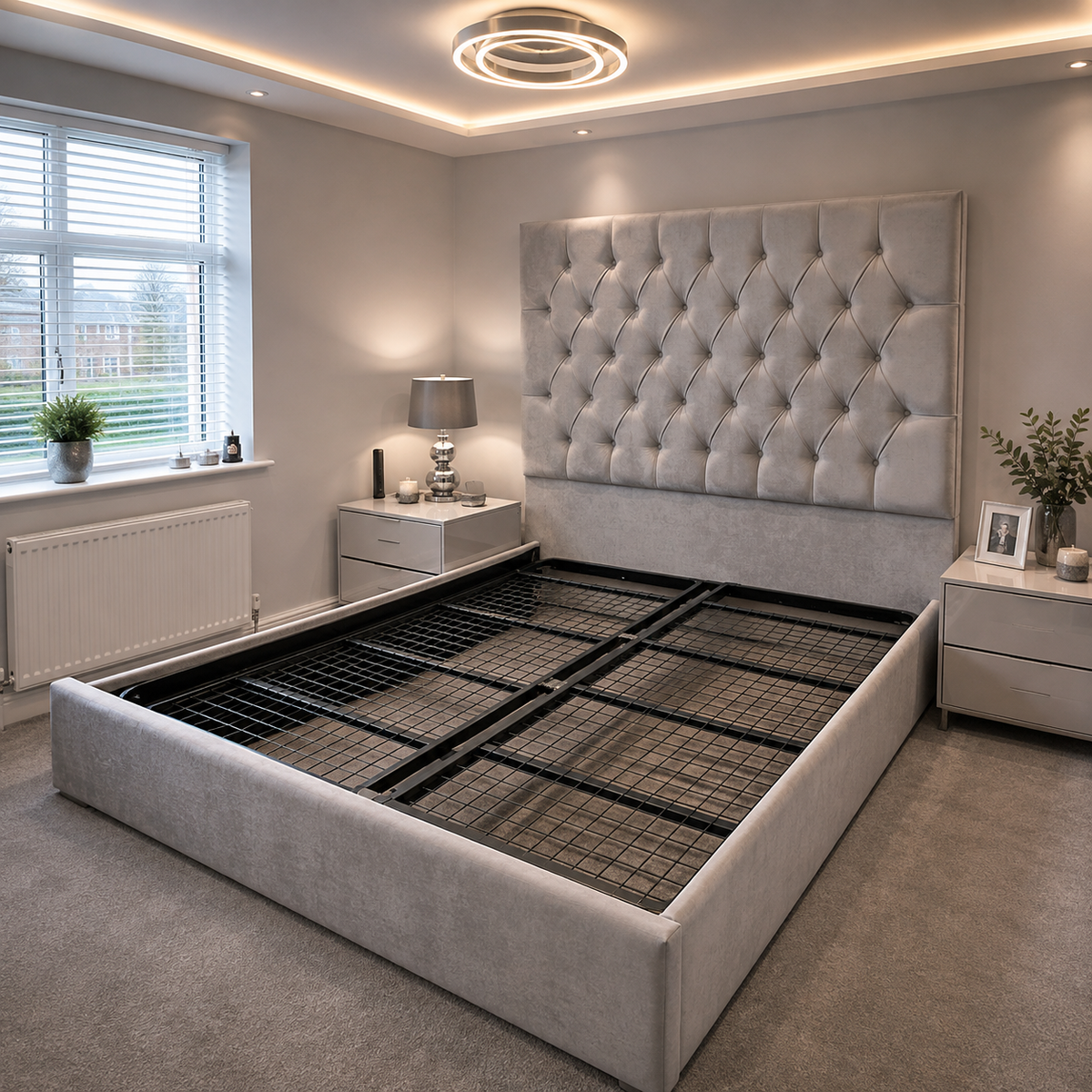 Full Metal Storage Bed !! With Optional Memory Foam Mattress