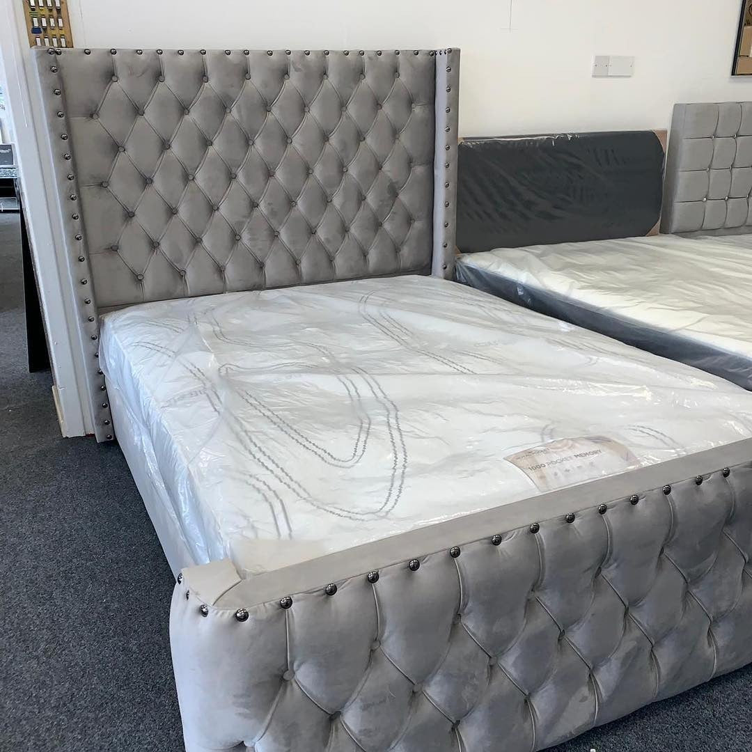 Shaff Design Bed │ Curved Headboard & Footboard Bed With Optional Storage