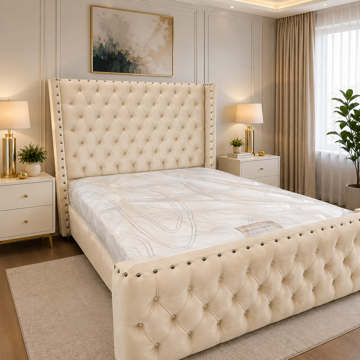 Shaff Design Bed │ Curved Headboard & Footboard Bed With Optional Storage