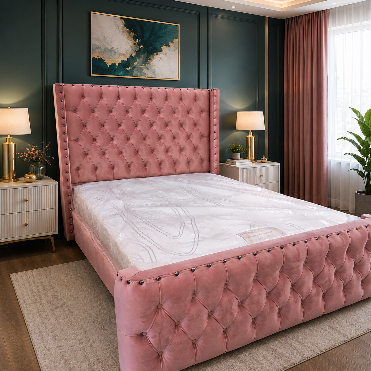 Shaff Design Bed │ Curved Headboard & Footboard Bed With Optional Storage